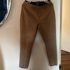 Faux suede pants